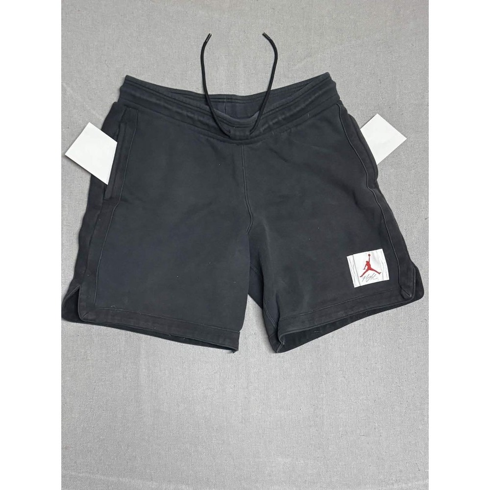 Jordan Mens Small Flight Fleece Sweat Shorts Black Jumpman CV3172-010